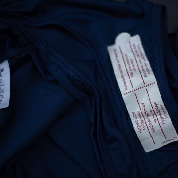 Lands' End Tankini Swim Set Women's 2X 20W 22W Blue Polka Dot Top & Bottom NWT - Picture 13 of 13